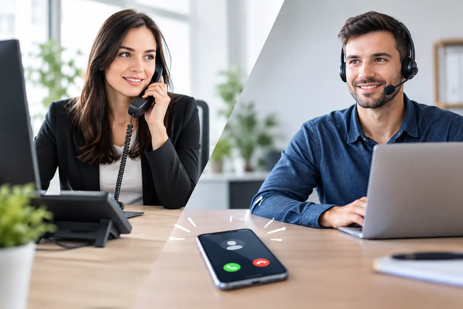 KI Anrufannahme versus Telefonzentrale in 3 Fragen