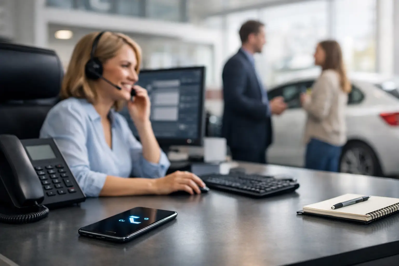 KI-Telefonassistent für Autohäuser im Alltag