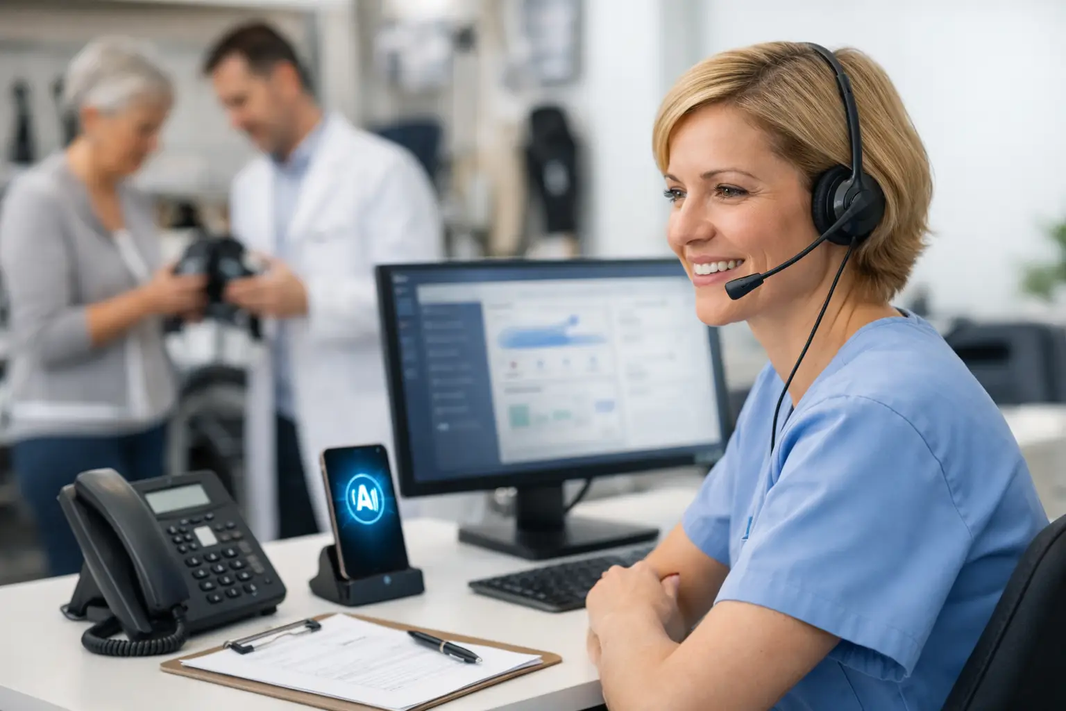 KI-Telefonservice für Sanitätshäuser im Alltag