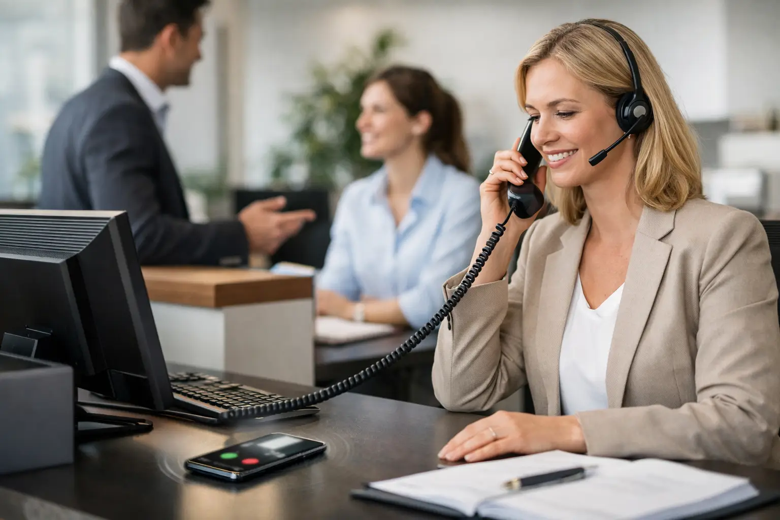 Telefonservice für Empfangsteams sinnvoll nutzen